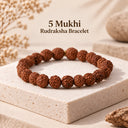 5 Mukhi Rudraksha Bracelet - Peace, Focus & Protection