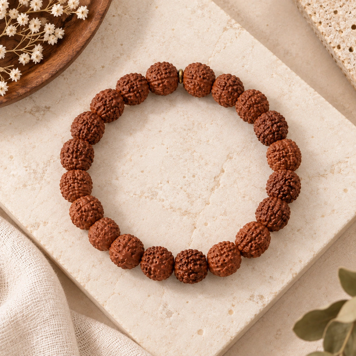 5 Mukhi Rudraksha Bracelet - Peace, Focus & Protection