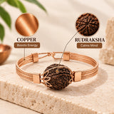 5 Mukhi rudrakhsha Copper bracelet