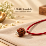 5 Mukhi Rudraksha Pendant - Certified