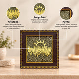 7 Horses Raw Pyrite Frame - For Money & Wealth
