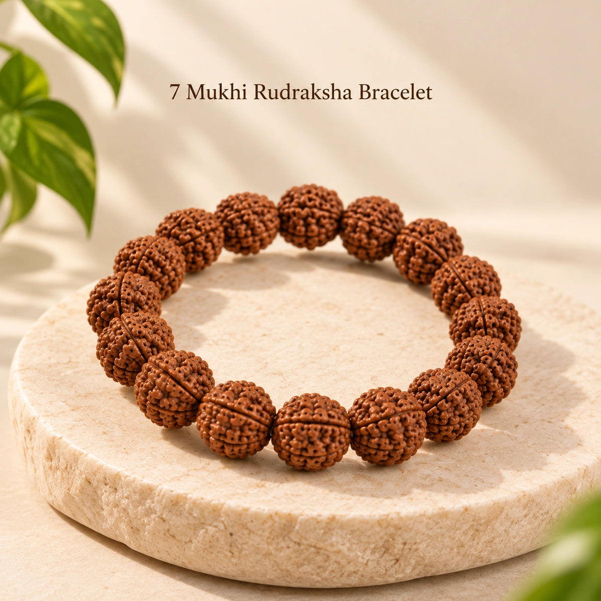 7 Mukhi Rudraksha Bracelet - Nepal Original & Lab Certified