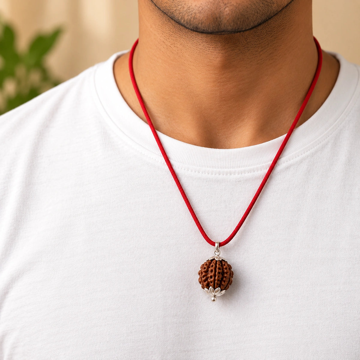 7 Mukhi Rudraksha Pendant - Certified