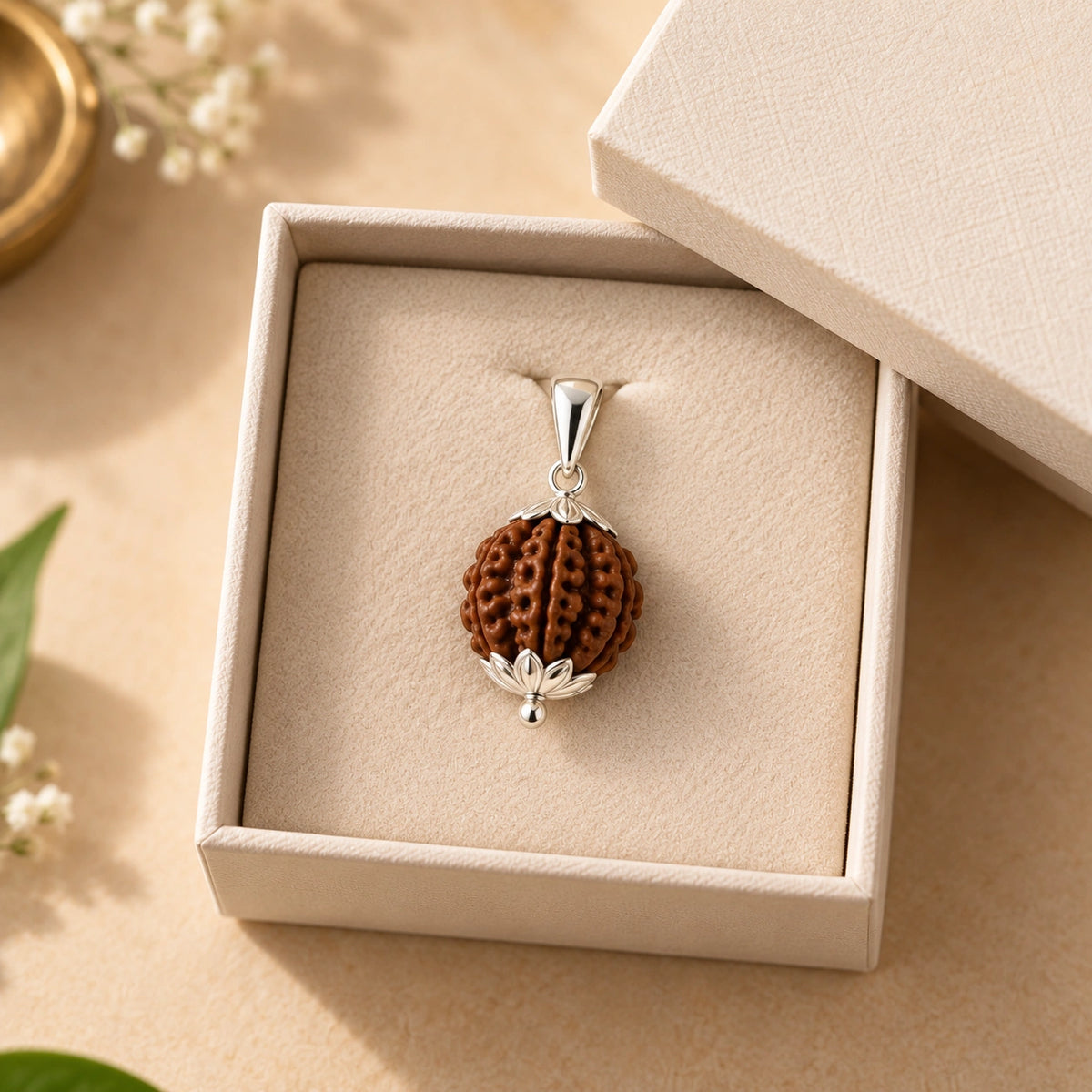 7 Mukhi Rudraksha Pendant - Certified