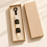 Black Tourmaline and selenite crystal wall hanging