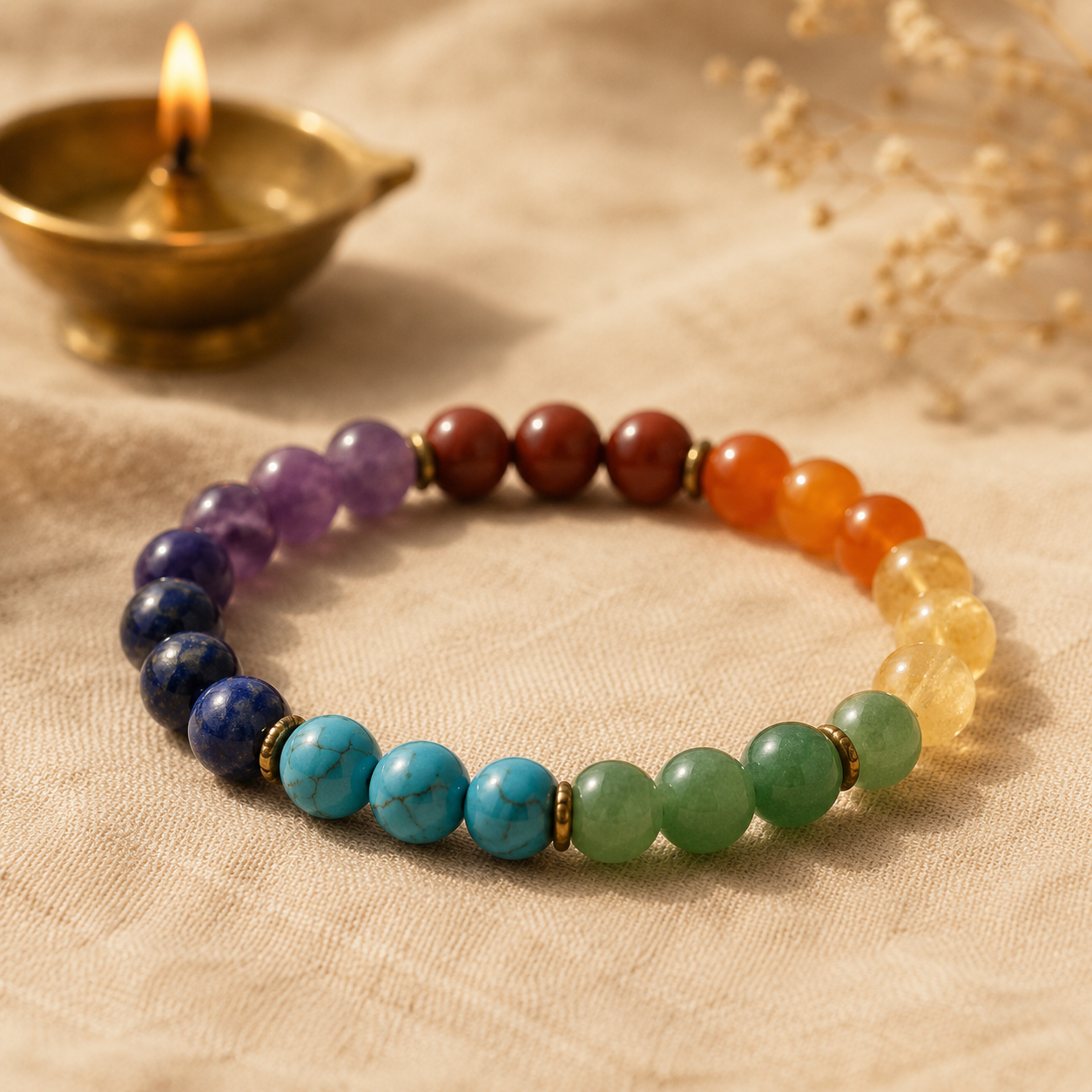 Seven Chakra Bracelet - Balance & Calm