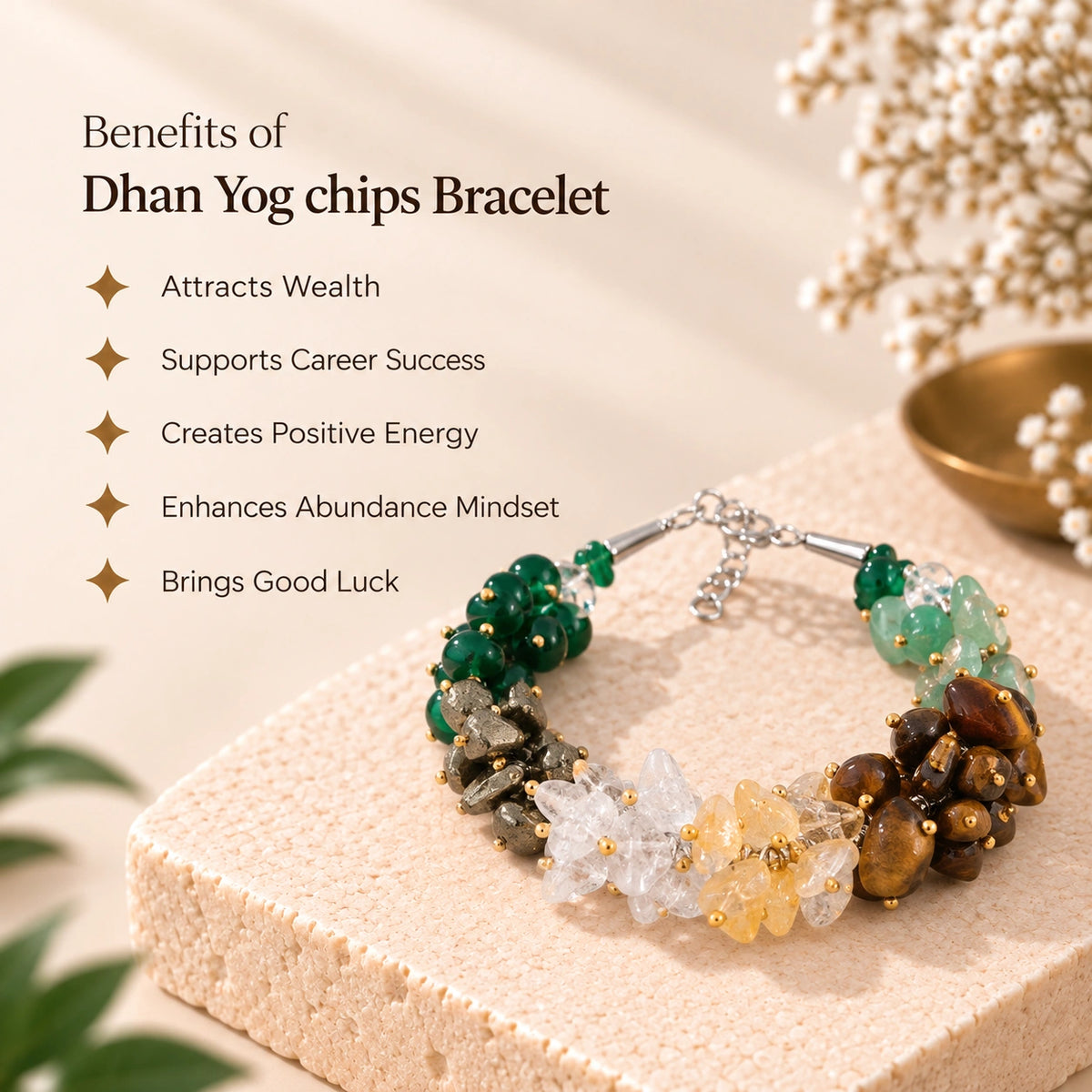 Dhan Yog chips Bracelet