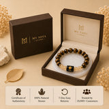 Leo (सिंह राशि) Zodiac Bracelet - Tiger Eye & Citrine