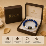 Libra (तुला राशि) Zodiac Bracelet - Lapis Lazuli & Howlite