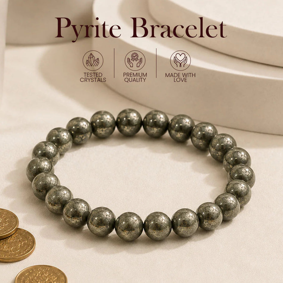 Pyrite Bracelet - Wealth, Prosperity & Protection