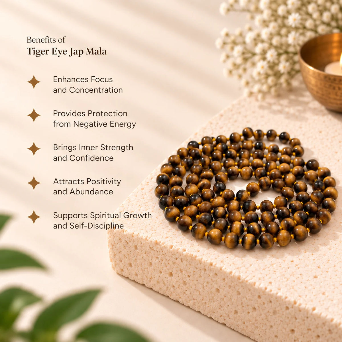 Tiger Eye Jap Mala